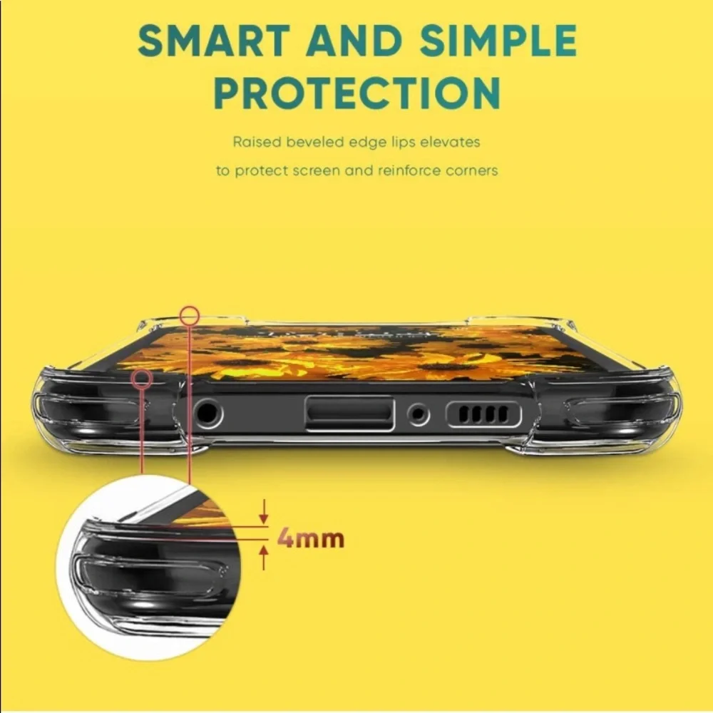 5for$10 Galaxy A71 4G, J7 2017 Bling Liquid Glitter Case Reinforced -Sunflower